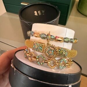 Bomb Party BP Wicked Stack Gold Green Halloween Charmed in Chains